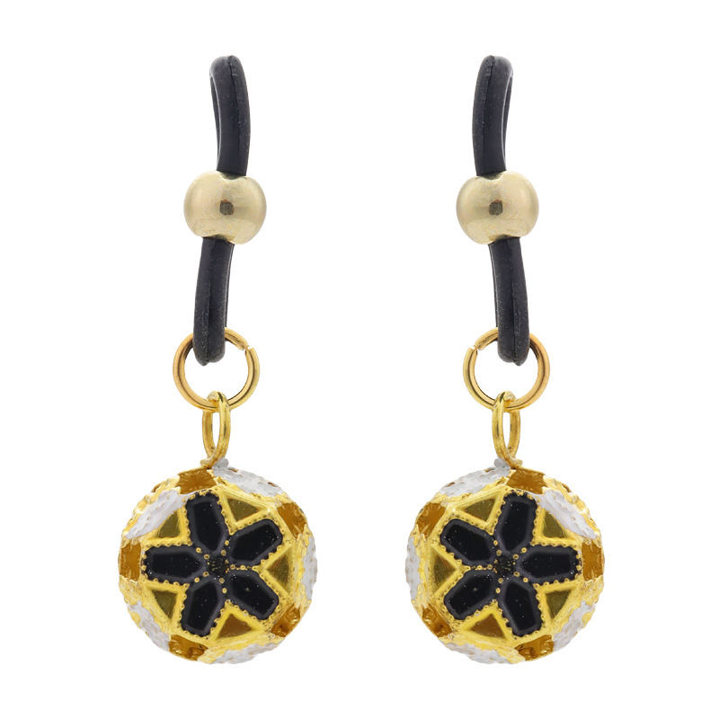 Gold Mouse Bell Non-Piercing Nipple Rings - BlackFlower - image 6