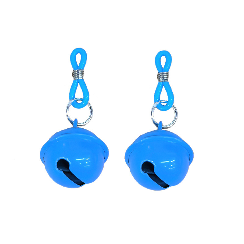 Bell Silicone Loop Non-Piercing Nipple Rings - BlueBell - image 2
