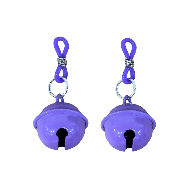 Bell Silicone Loop Non-Piercing Nipple Rings - VioletBell - image 3