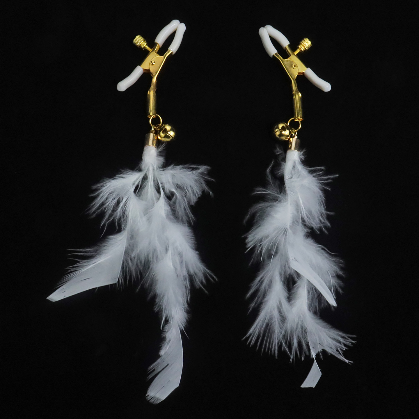 Bell Feather Adjustable Nipple Rings - Alligator - image 2