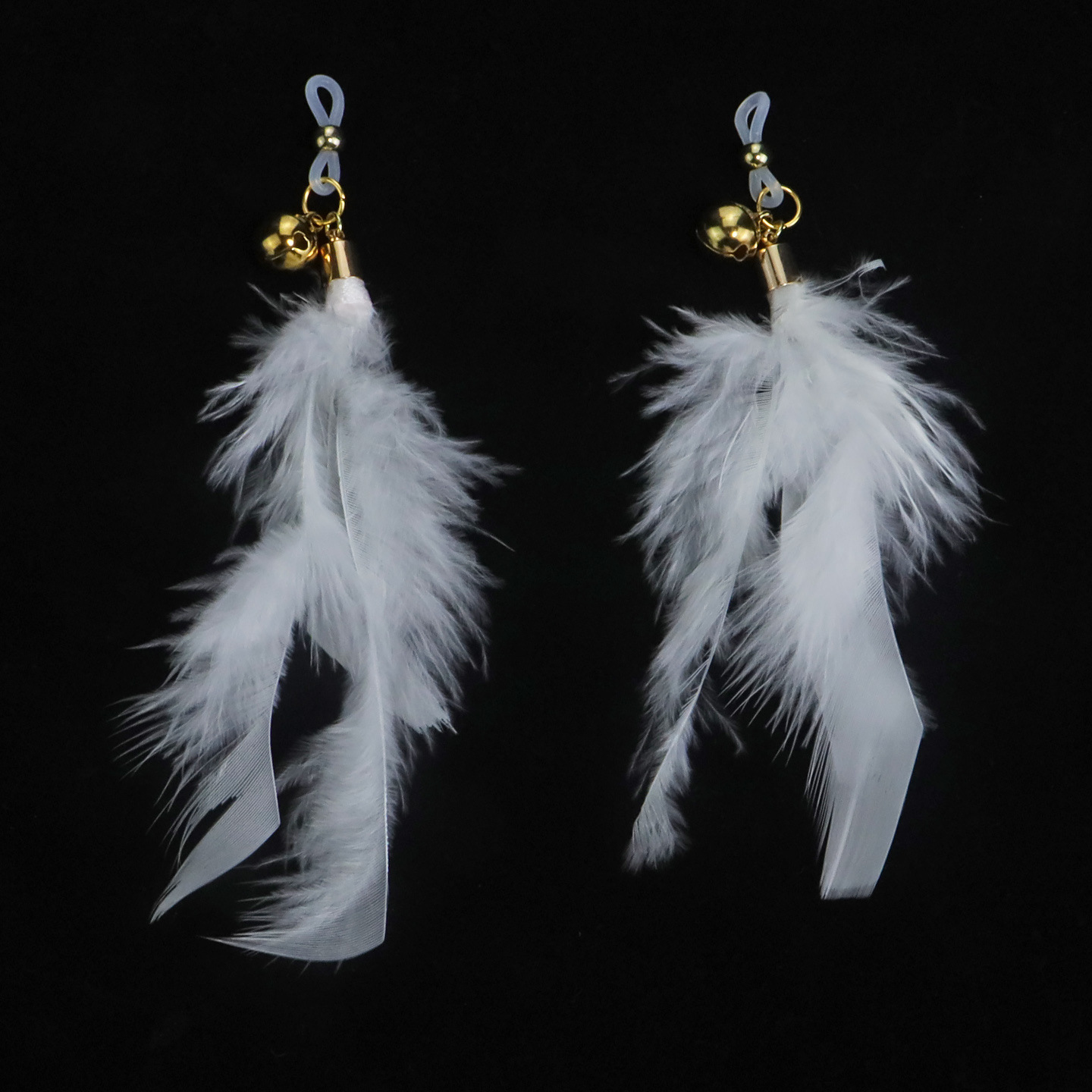 Bell Feather Adjustable Nipple Rings - Loop - image 1