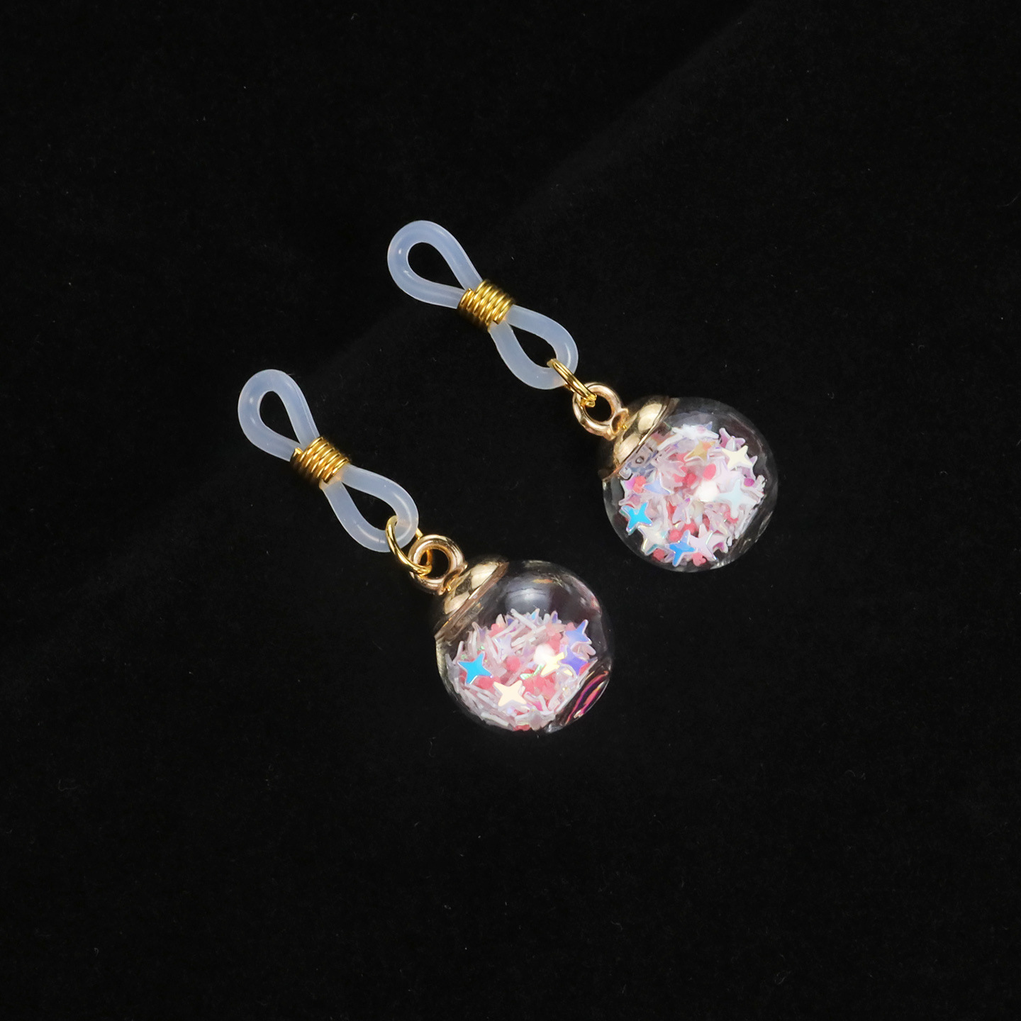 Loop Non-Piercing Nipple Rings - GoldPinkBall - image 4