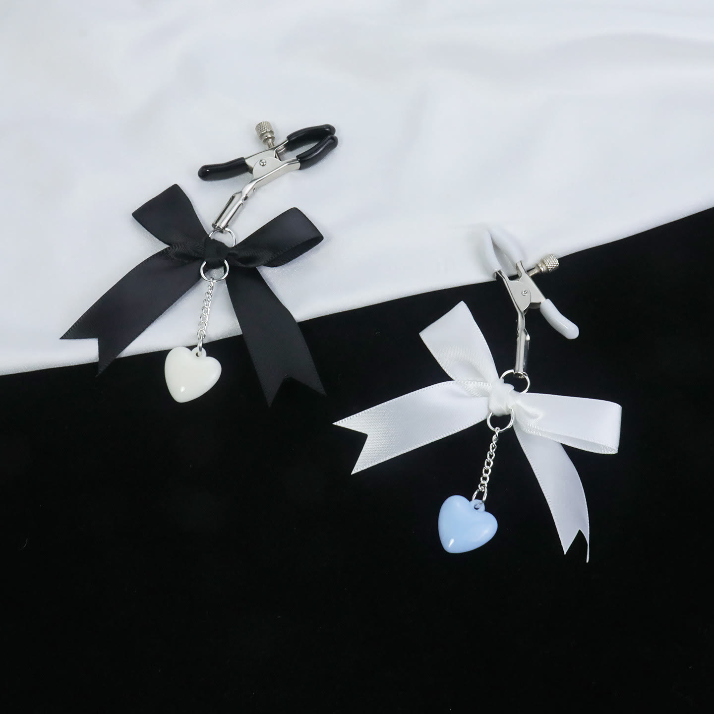 Bow Heart Adjustable Nipple Rings - image 3