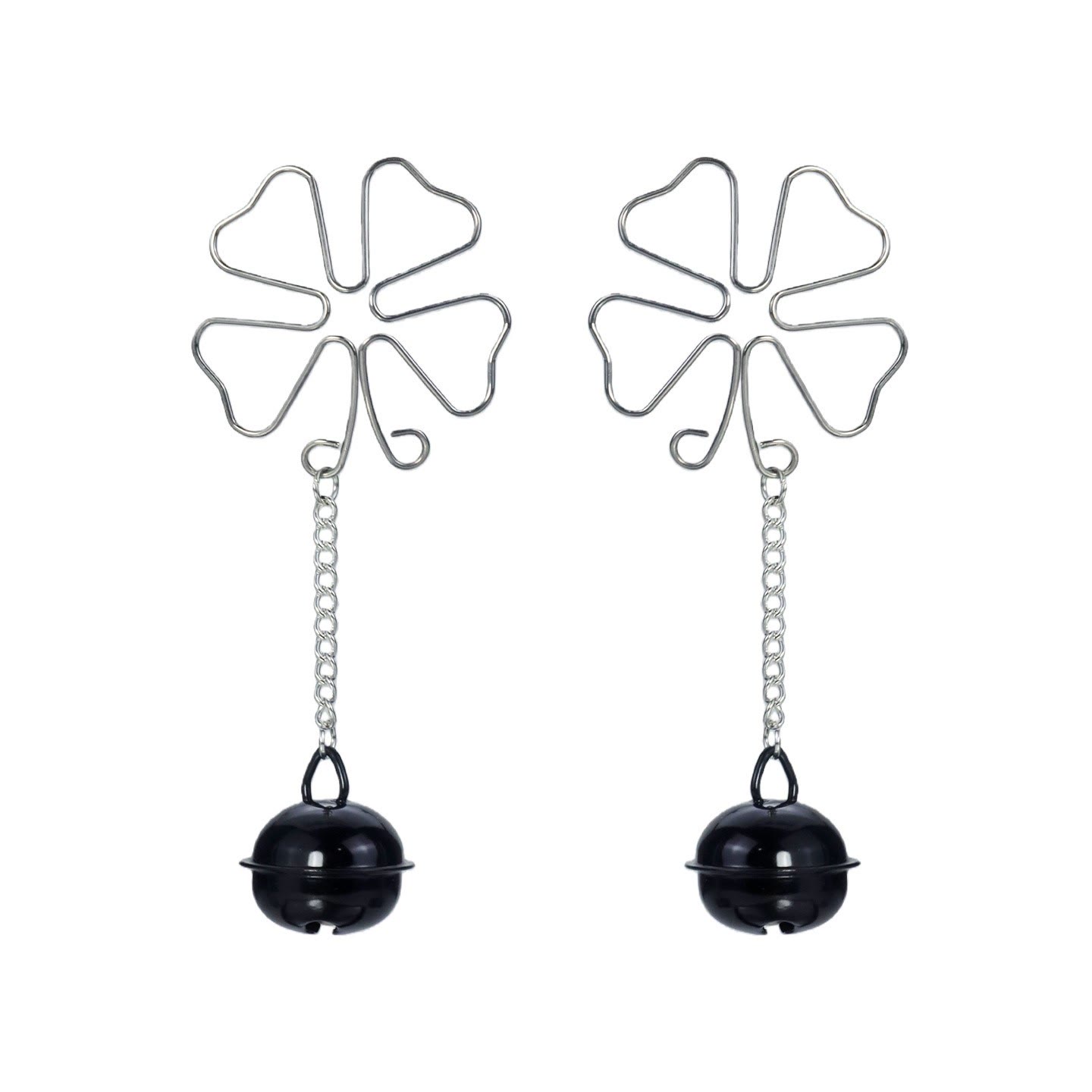 Butterfly Bell Invisible Adjustable Nipple Rings - BlackBell - image 2