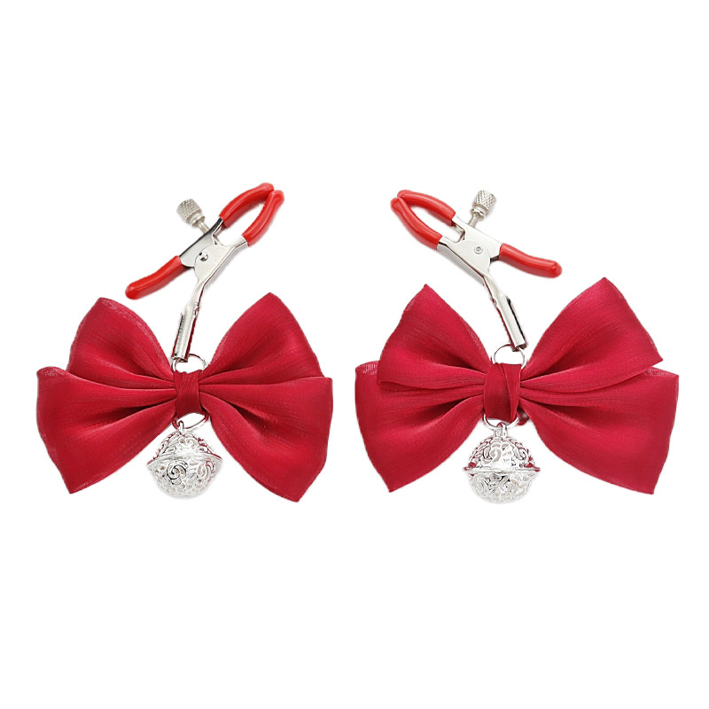 Bow Holographic Adjustable Nipple Rings - RedRedClip - image 4