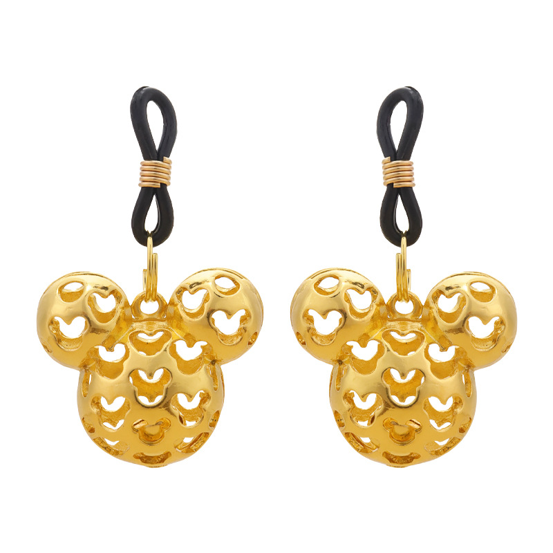 Mouse Bell Loop Non-Piercing Nipple Rings - GoldMouse - image 1