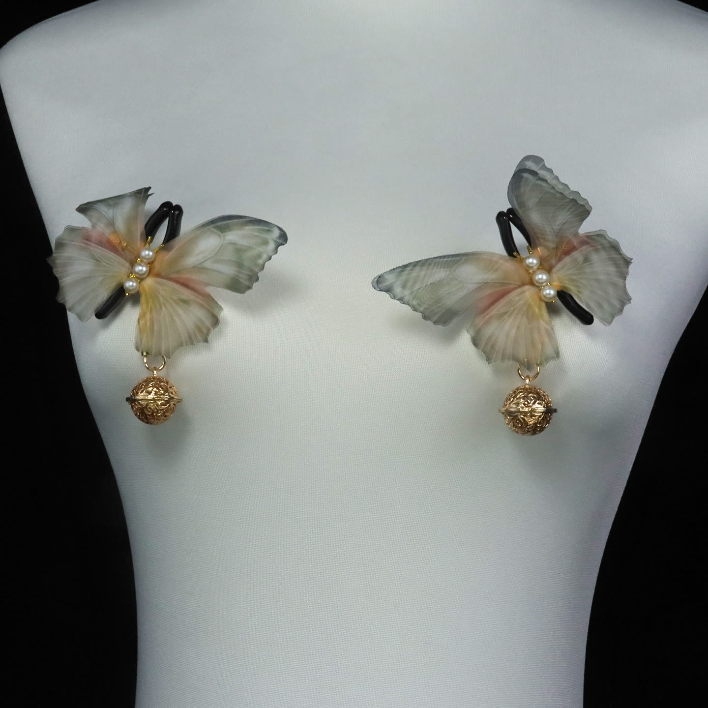 Butterfly Bell Tassel Adjustable Nipple Rings - image 1