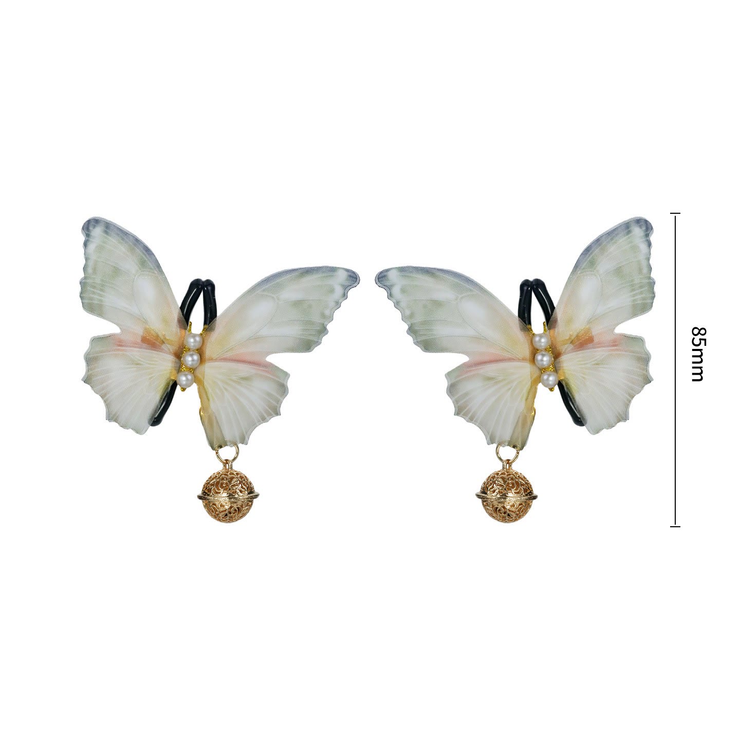 Butterfly Bell Tassel Adjustable Nipple Rings - GrayNoChain - image 3