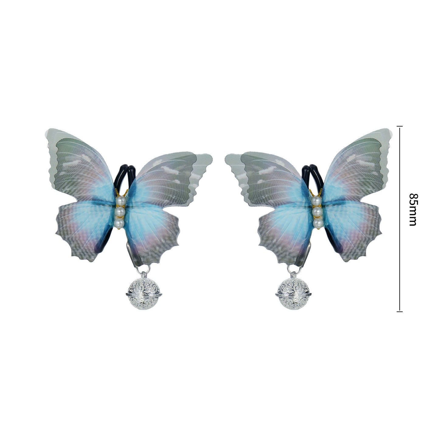 Butterfly Bell Tassel Adjustable Nipple Rings - BlueNoChain - image 2