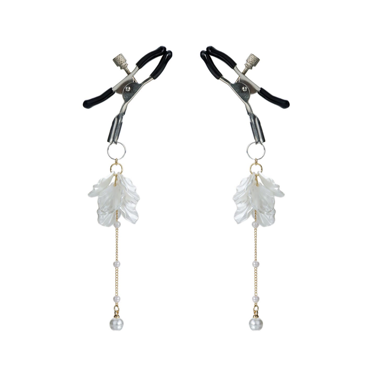 Shell Adjustable Nipple Rings - SilverAlligator - image 2