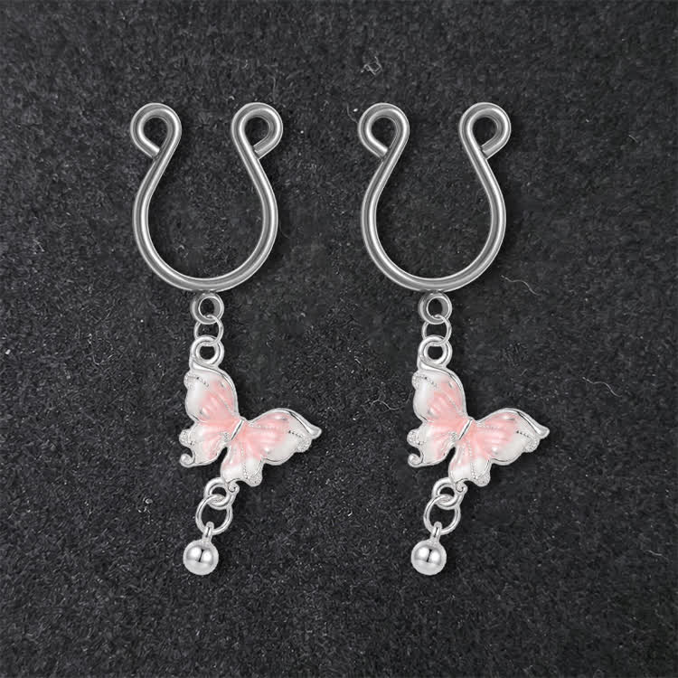 Butterfly Drop Adjustable Nipple Clamp SM Accessories - Pink - 2 pack (one pair) - image 5