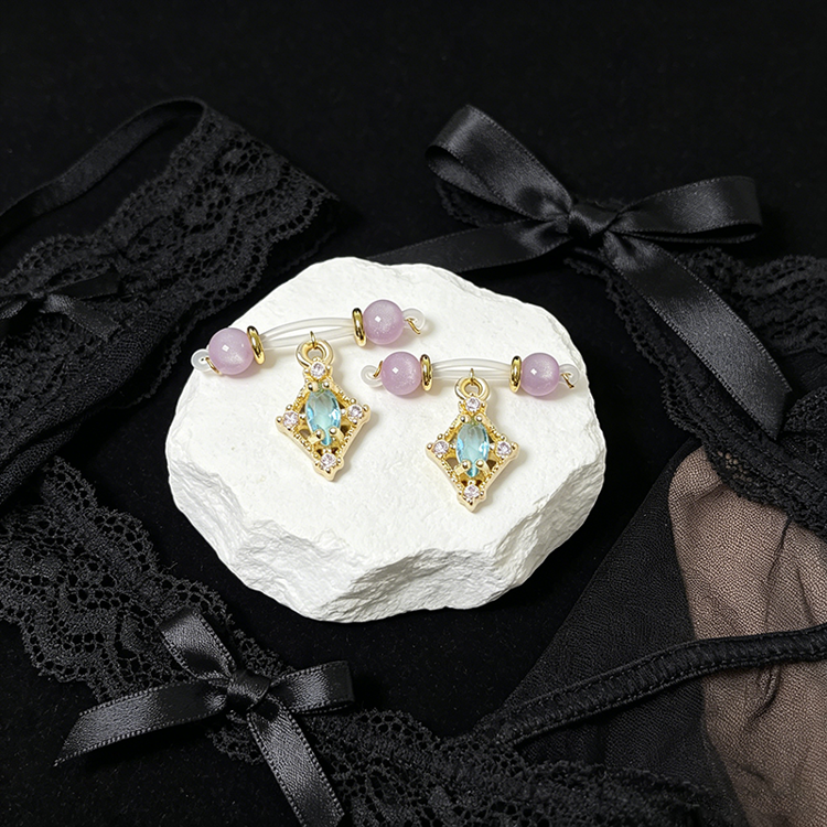 Vintage Crystal Adjustable Nipple Clamp SM Accessories - image 1
