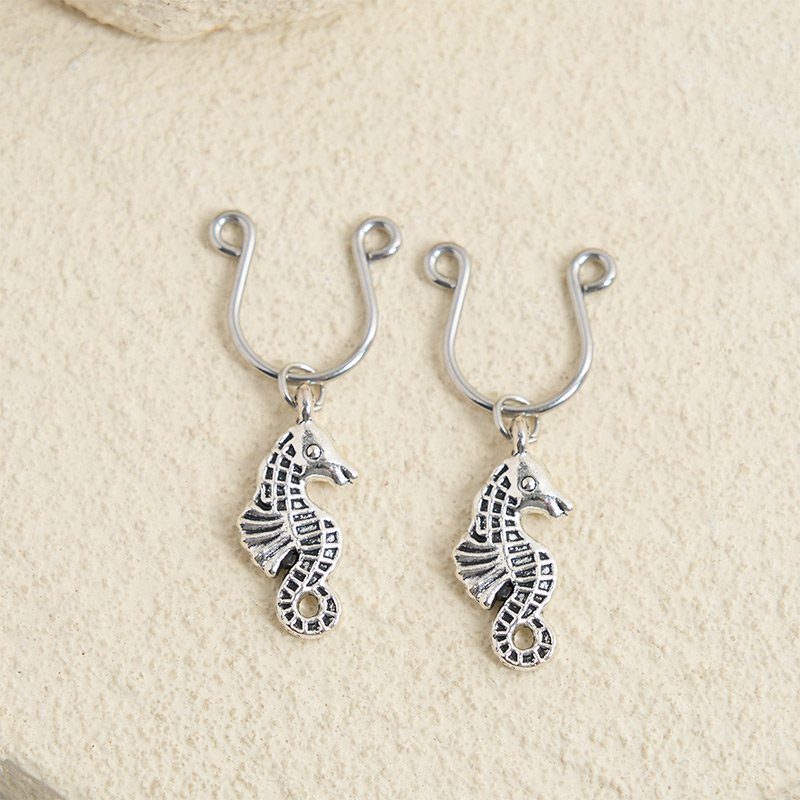 Seahorse Adjustable Nipple Clamp SM Accessories - Silver - 2 pack (one pair) - image 2