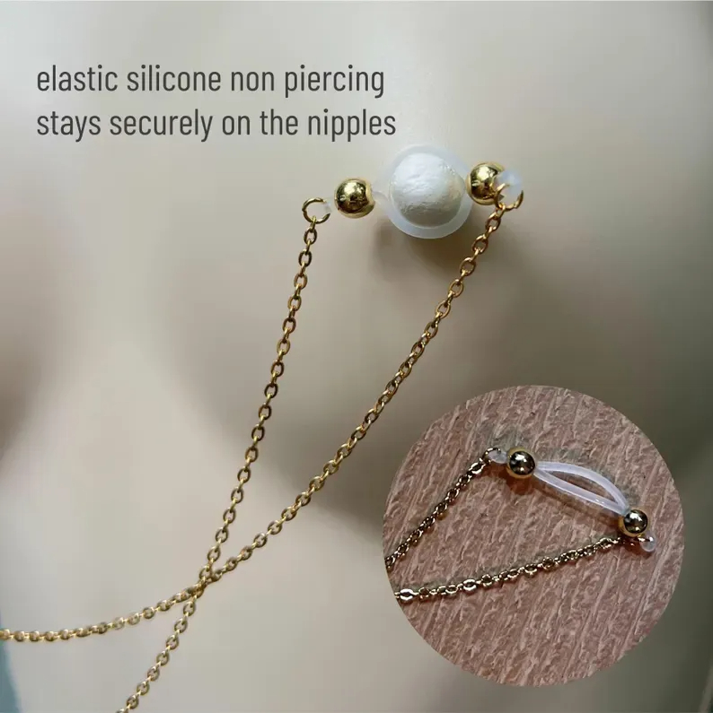 Chain Nipple Clamp Adjustable Lingerie Accessories - image 3