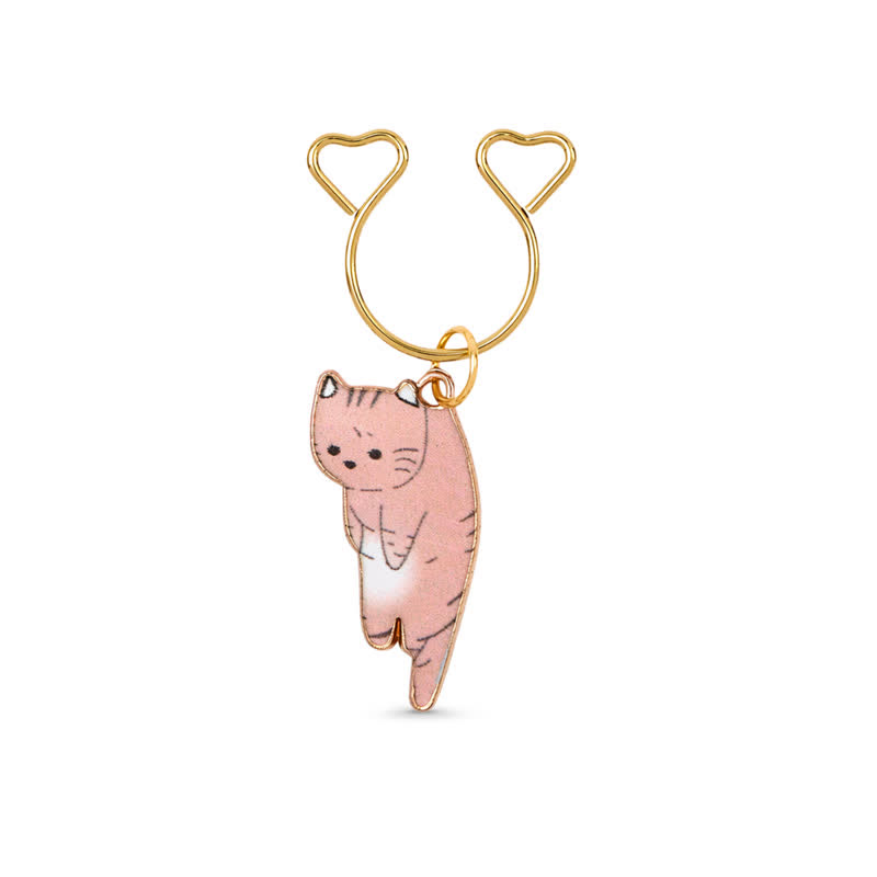 Cute Cat Charm Adjustable Non-Piercing Nipple Rings - image 11