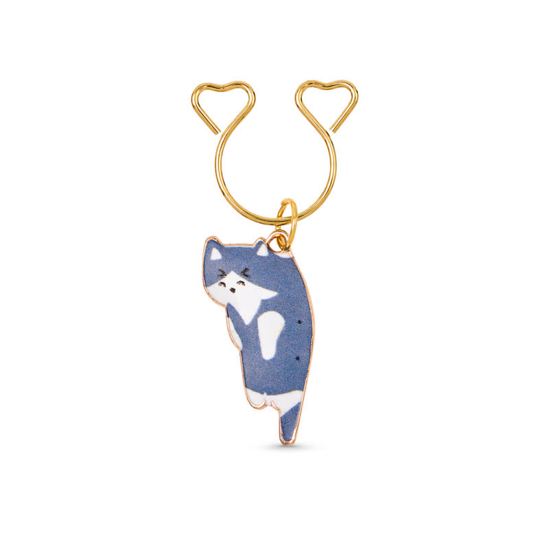 Cute Cat Charm Adjustable Non-Piercing Nipple Rings - image 12