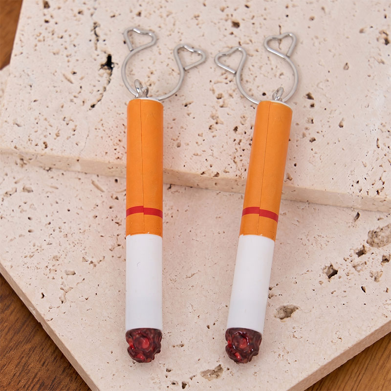 Cigarette Charm Heart Nipple Clamp Adjustable Lingerie Accessories - Silver - 2 (a pair) - image 2