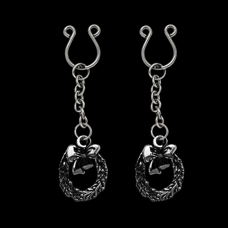 Christmas Wreath Bow Chain Adjustable Nipple Clamp SM Accessories - image 1