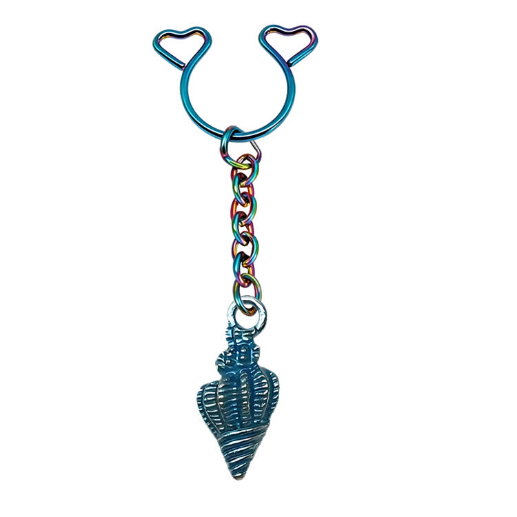 Seashell Chain Adjustable Nipple Clamp SM Accessories - Blue - 2 pack (one pair) - image 5