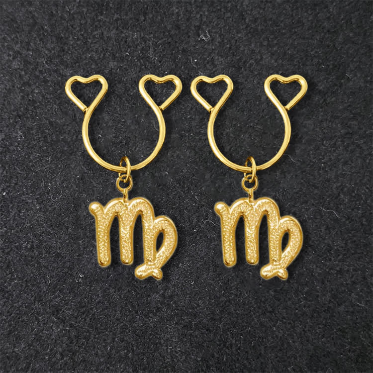 12 Zodiac Sign Adjustable Nipple Clamp SM Accessories - Virgo - 2 pack (one pair) - image 17