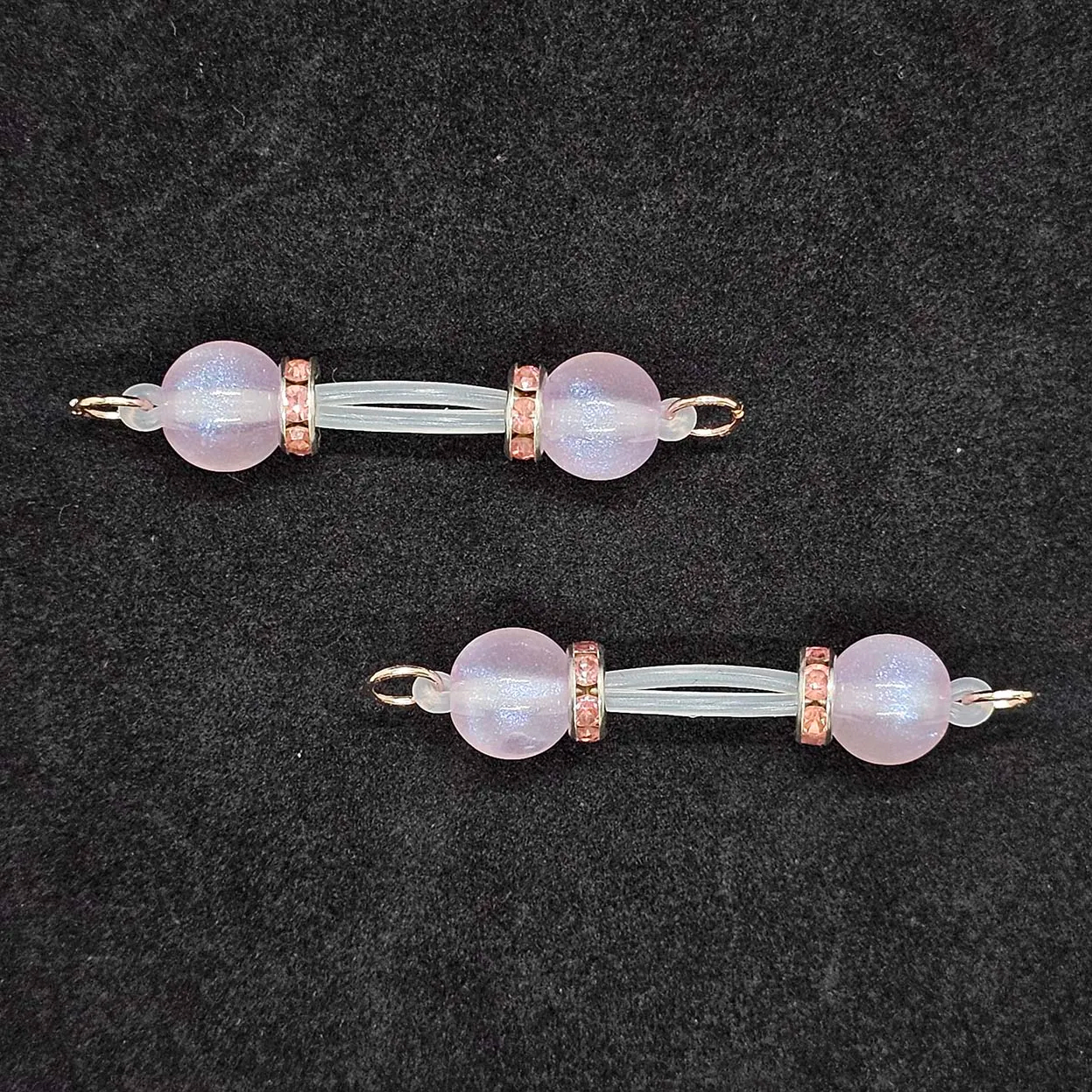 Gold Beaded Adjustable Nipple Clamp SM Accessories - Pink - 2(apair) - image 4