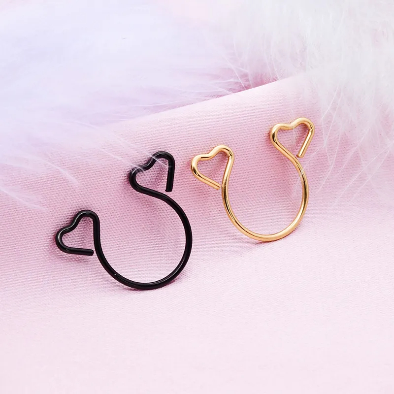 Heart Shape Non Piercing Nipple Ring Adjustable Lingerie Accessories - image 8