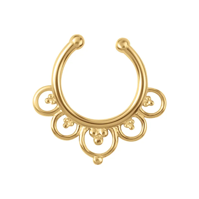 Non Piercing Floral Nipple Ring - image 3