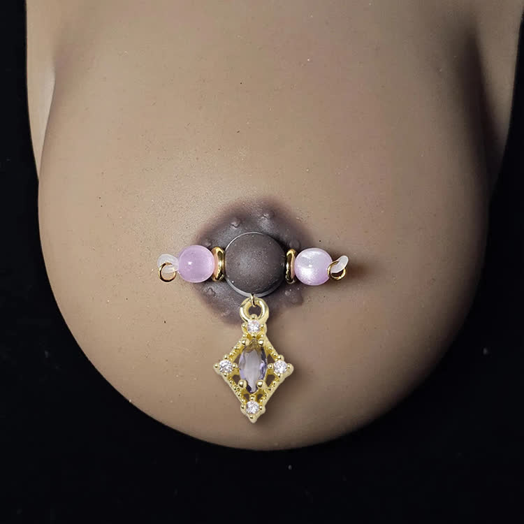 Vintage Crystal Adjustable Nipple Clamp SM Accessories - image 3