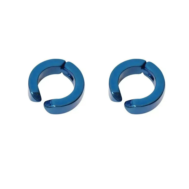 Non Piercing Hoop Nipple Clamp Lingerie Accessories - Blue - 2 (a pair) - image 3