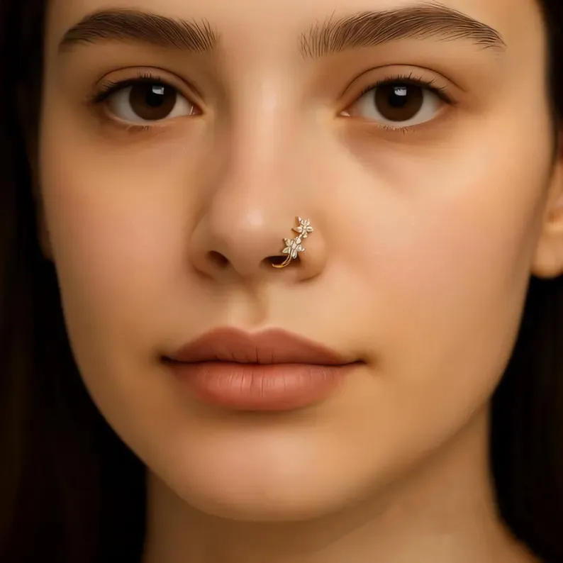 Flower Nose Ring - image 3