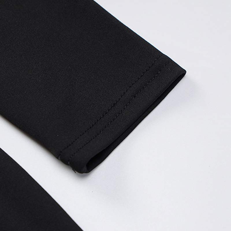 Hollow Out Lace Up Side Split Dress - image 12