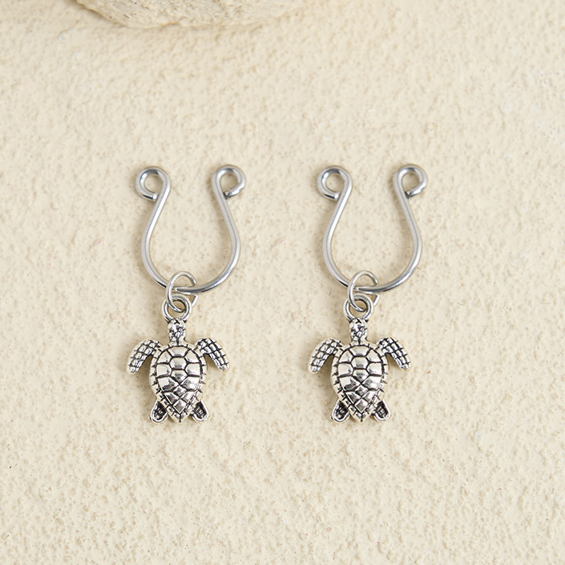 Sea Turtle Adjustable Nipple Clamp SM Accessories - Silver - 2 pack (one pair) - image 2