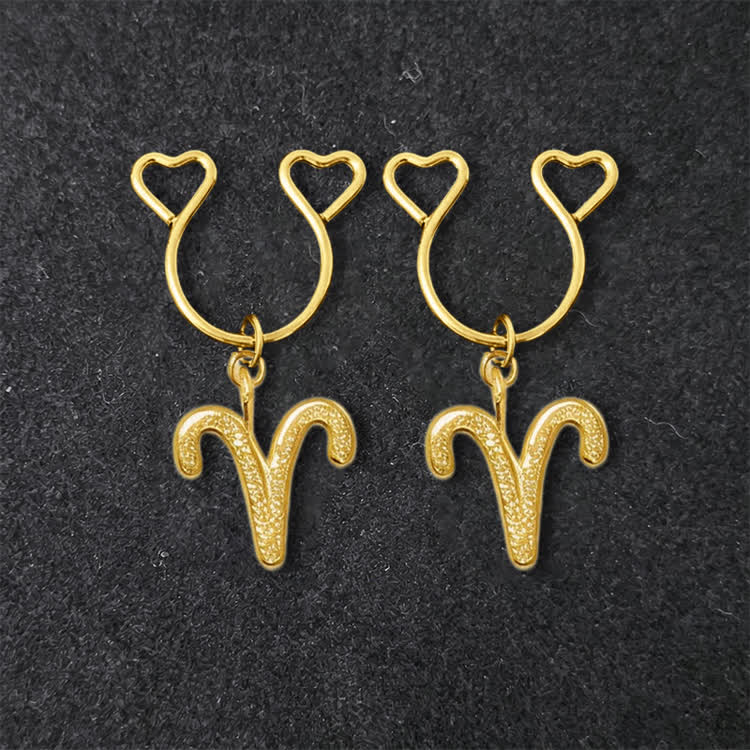 12 Zodiac Sign Adjustable Nipple Clamp SM Accessories - Aries - 2 pack (one pair) - image 24