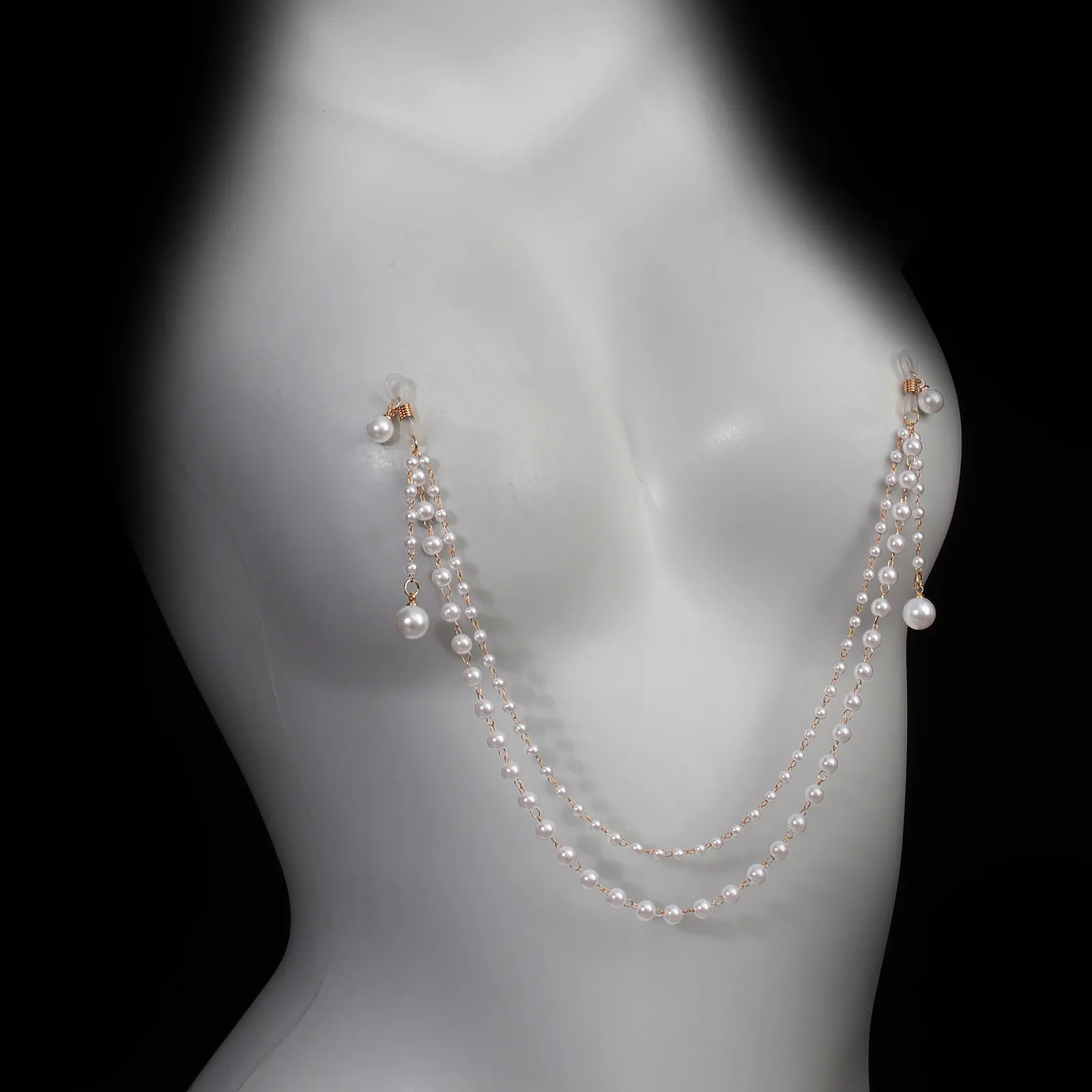 Pearl Chain Adjustable Nipple Clamp SM Accessories - image 3