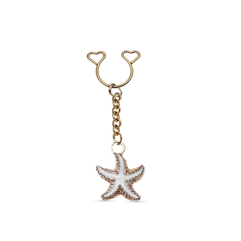 Starfish Chain Adjustable Non-Piercing Nipple Rings - image 7