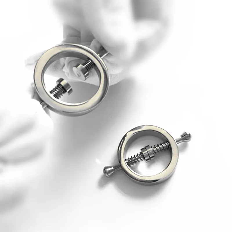 Metal Spring Adjustable Non-Piercing Nipple Rings - image 6