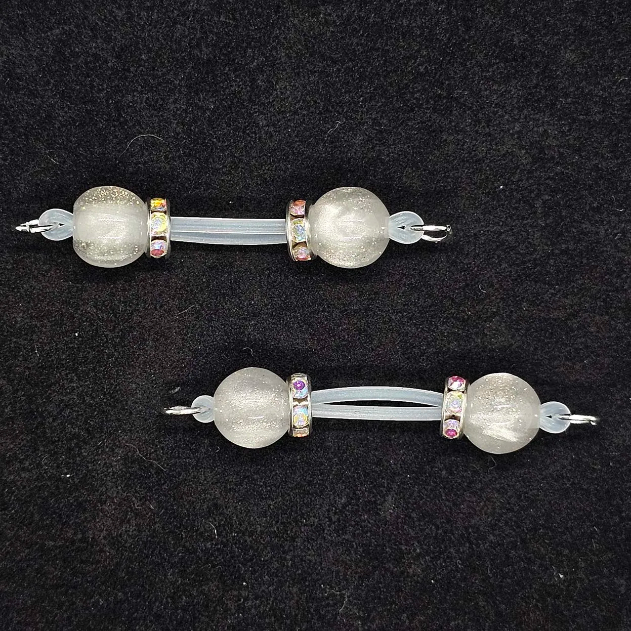 Gold Beaded Adjustable Nipple Clamp SM Accessories - White - 2(apair) - image 10