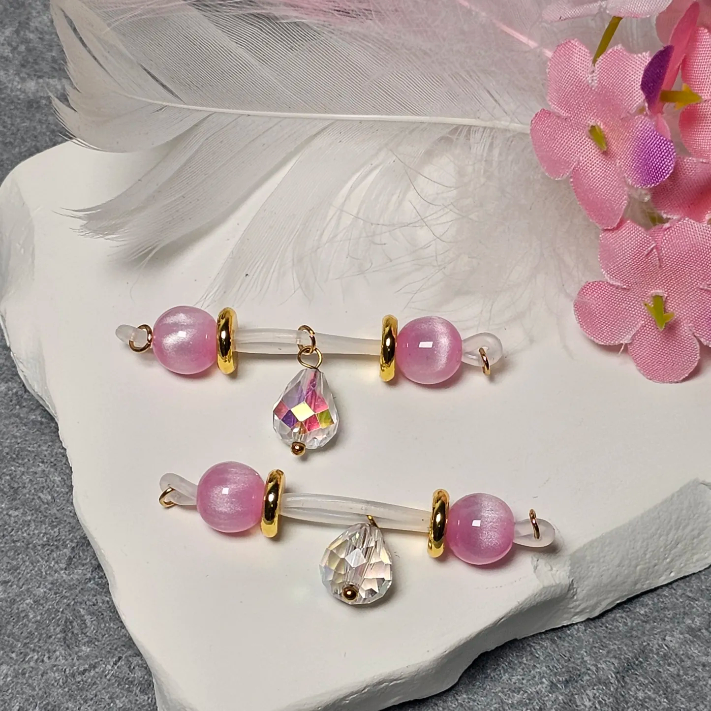 Beaded Acrylic Drop Adjustable Nipple Clamp SM Accessories - image 3