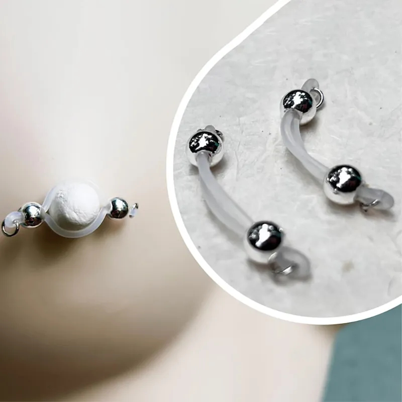 Metal Ball Adjustable Non-Piercing Nipple Rings - image 3