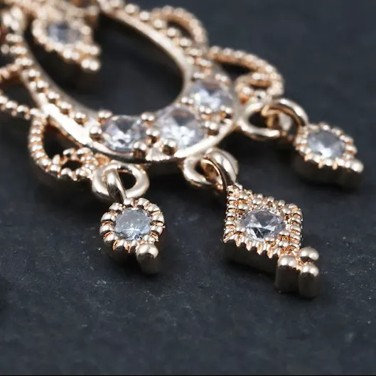 Fake Belly Button Piercing Rhinestone Body Jewelry - image 5