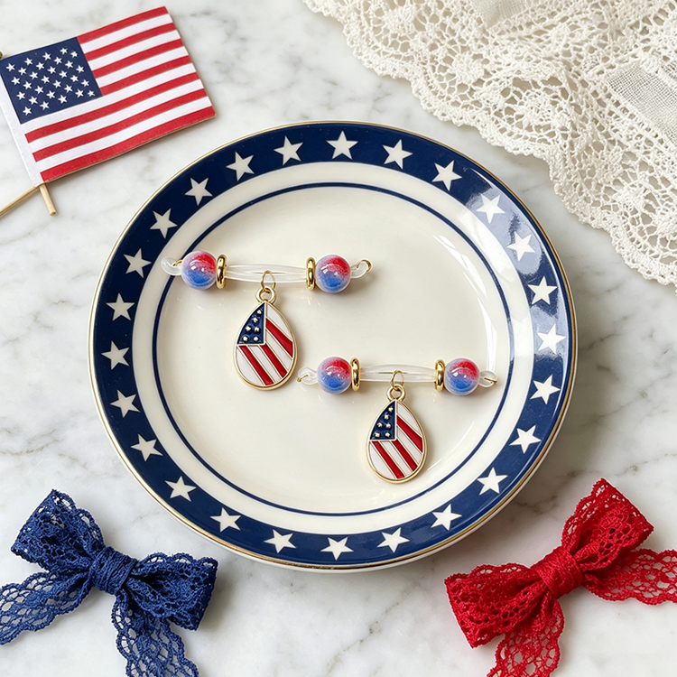Red Blue Stripe Adjustable Nipple Clamp SM Accessories - image 1