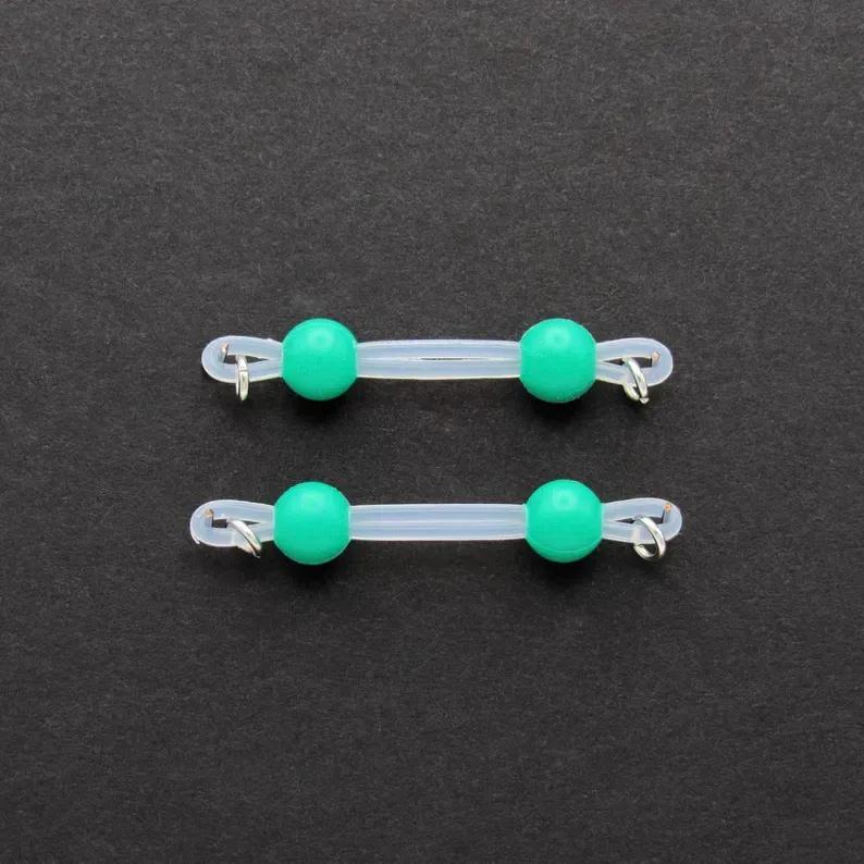 Blue Bead Nipple Ring Adjustable Lingerie Accessories - Green - 2 pack (one pair) - image 6