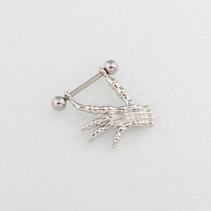14G Gem Gothic Claw Barbell Nipple Rings - image 4
