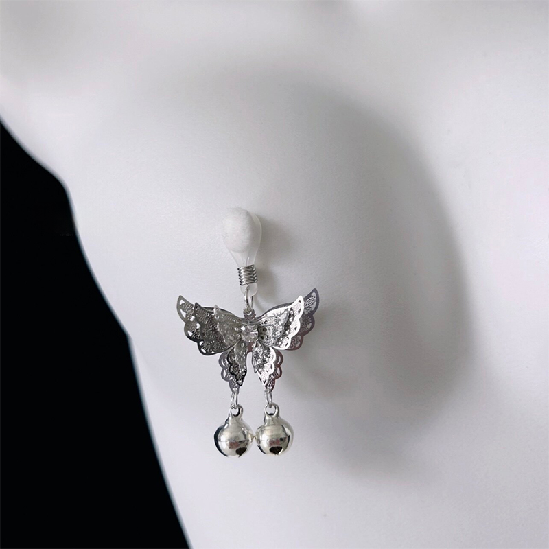 Butterfly Bell Adjustable Non-Piercing Nipple Rings - image 4