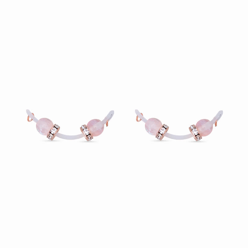Pink Mermaid Beaded Non-Piercing Nipple Rings - Pink - image 2