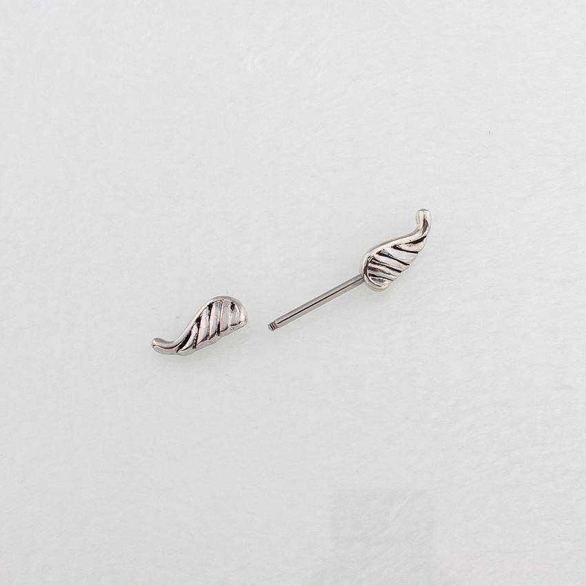 14G Angel Wing Barbell Nipple Rings - image 4