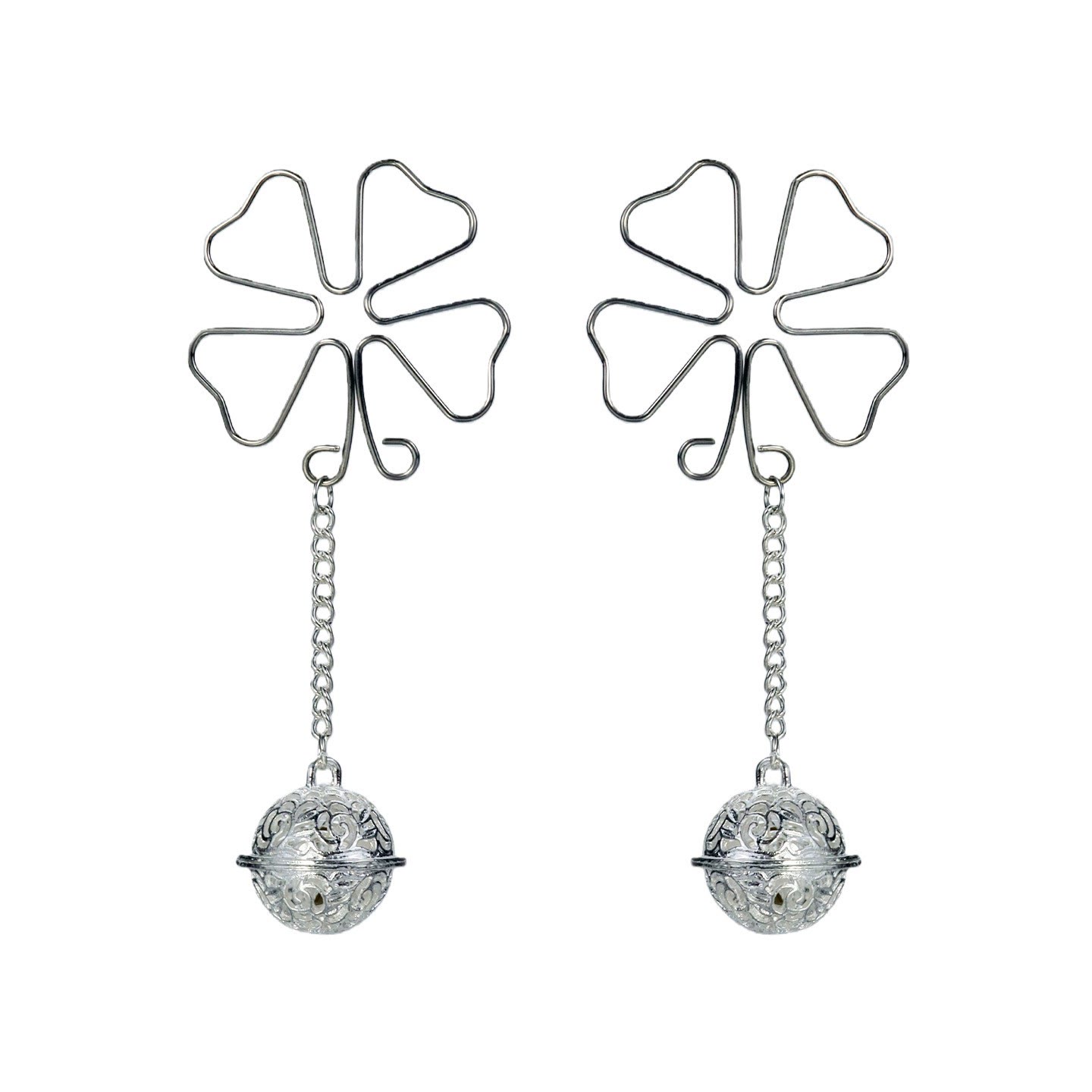 Butterfly Bell Invisible Adjustable Nipple Rings - SilverBell - image 6