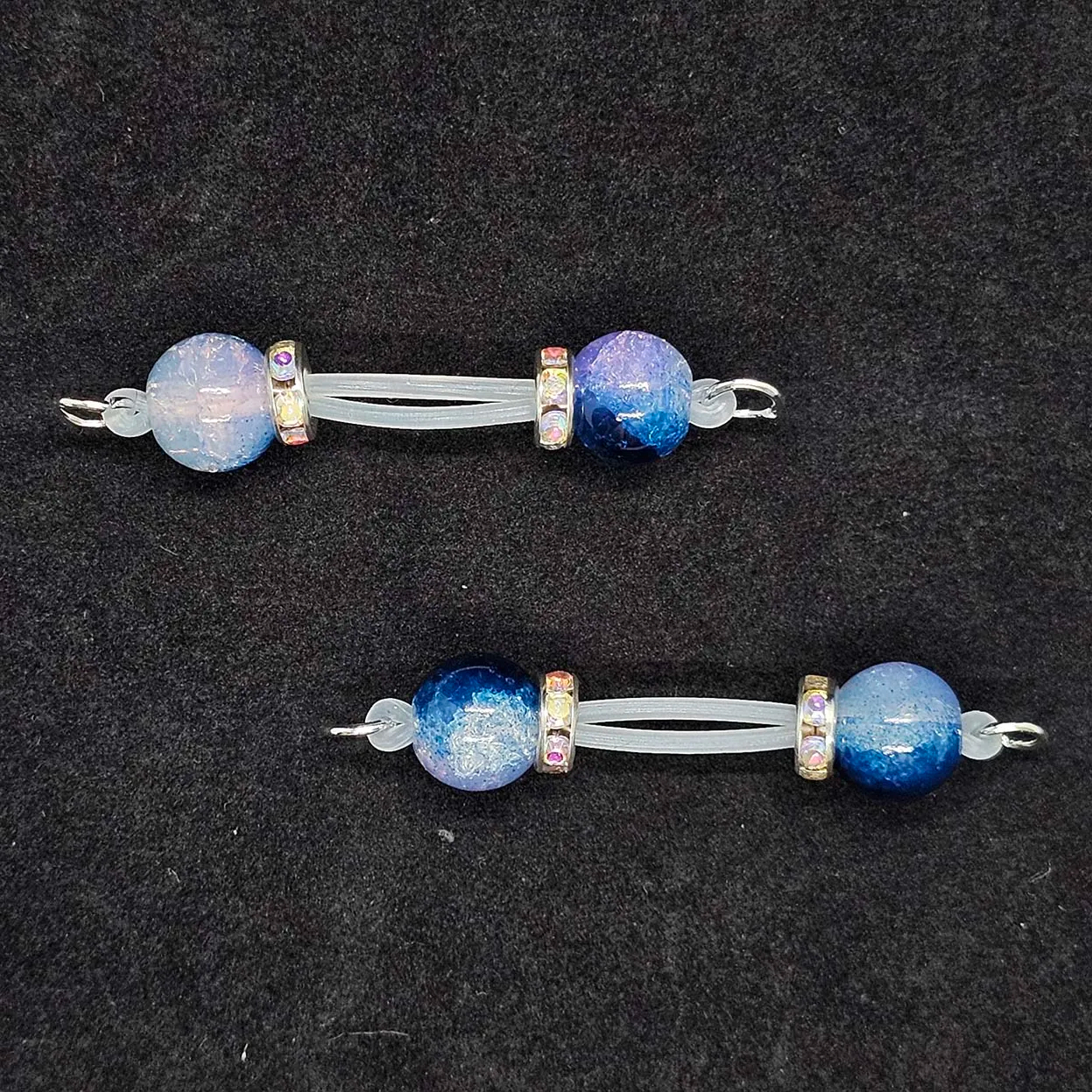 Gold Beaded Adjustable Nipple Clamp SM Accessories - Blue - 2(apair) - image 6