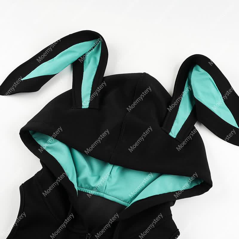Bunny Zipper Jumpsuit Lingerie - image 3