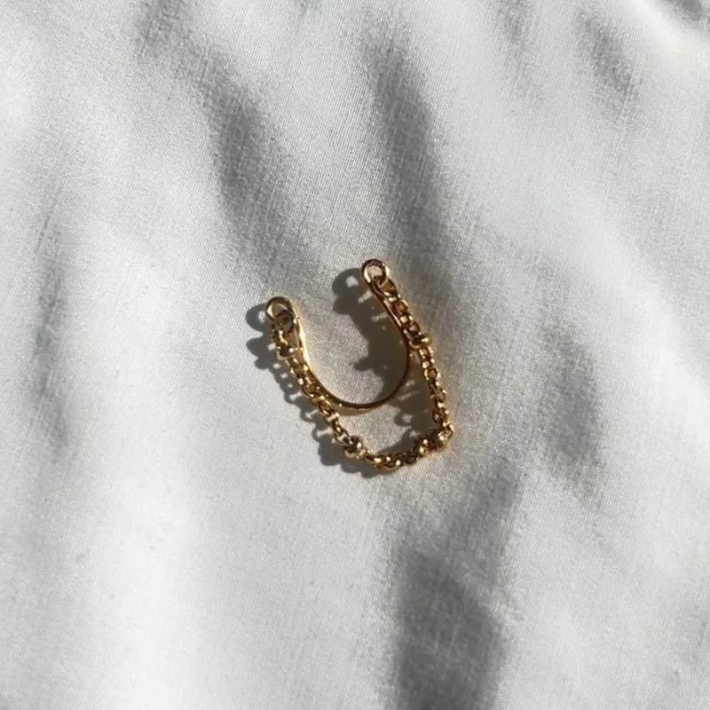 Chain Adjustable Fake Nipple Rings - image 6